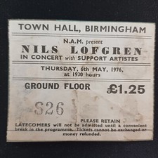 Nils Lofgren ticket stub- Town