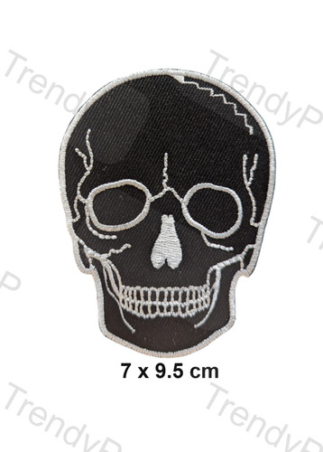 Skull skeleton black death - black,