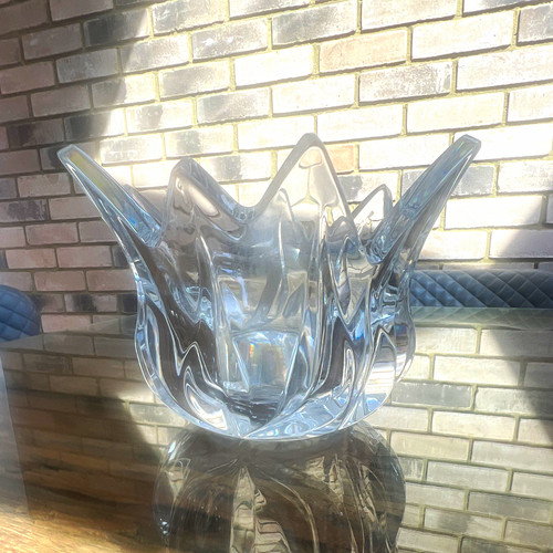 Signed rogaska crystal lotus - rogaska,