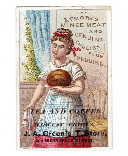 Victorian trade card atmores - trade,