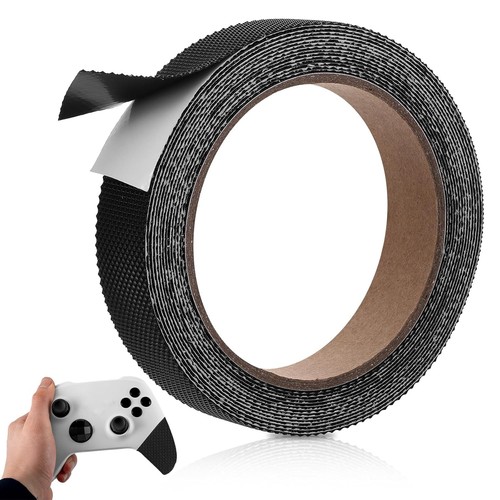 Black rubber grip - black, tape