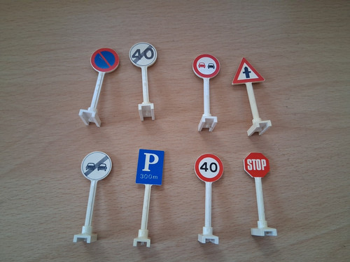 Lego road signs printed - signs,