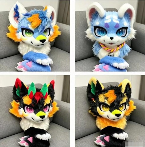 Fursuit long fur husky fox - long,