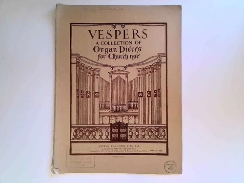 Vespers collection of organ - collection,