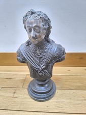 King George II 2nd Bronze Bust 1743 London J.Hamilton
