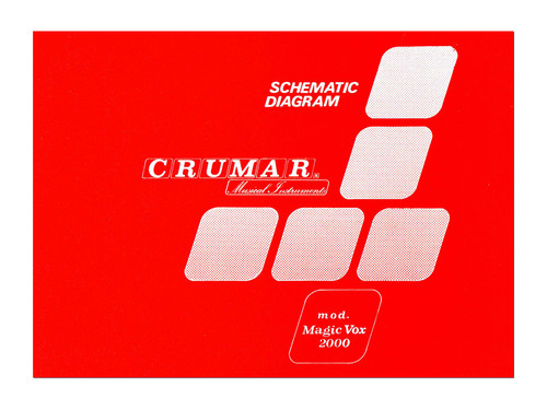 Crumar magicvox 2000 service - crumar,