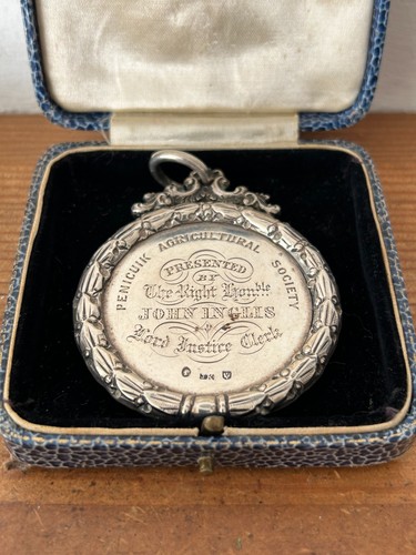 Antique silver medal penicuik - medal,