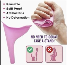 Portable Female Woman Ladies She Urinal Urine Wee Funnel Camping Travel Loo Uk