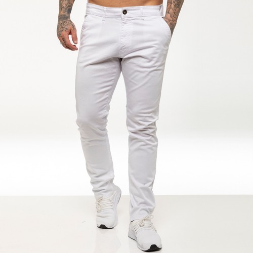 Enzo mens chino trousers - chino, slim