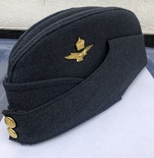 RAF Officer Side Hat KINGS CROWN Red Linning with velvet band 53,54,57,58cm