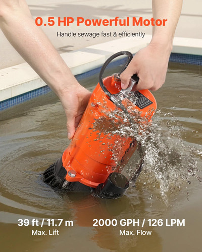 Submersible trash pump - 1/2,