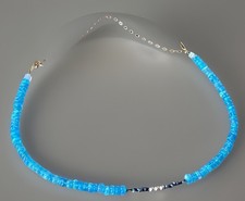 9ct Gold Blue Ethiopian Opal