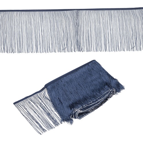 Navy blue fringe trim 10 - navy,