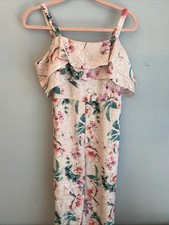 Lipsy girls pretty floral playsuit age 11 years . very good consition.