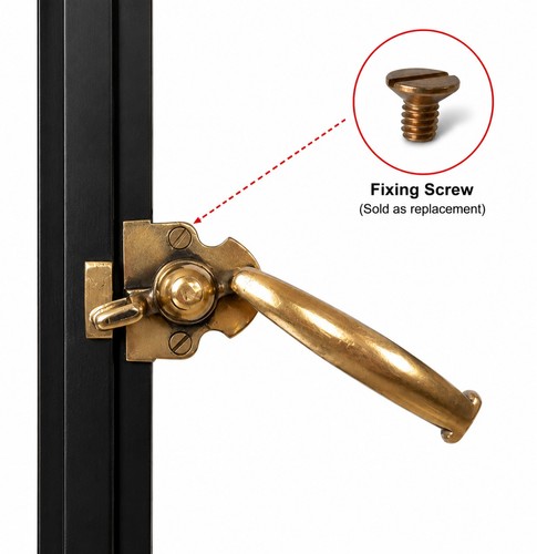Crittall window handle - crittall, fixing
