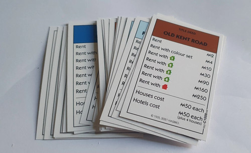 Full set monopoly deed - full,
