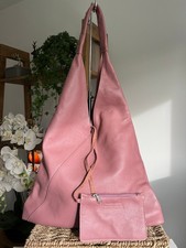 Leather Slouchy Hobo Shoulder Bag Handbag VGC