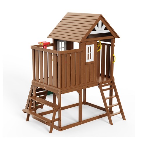 Outdoor wooden playhouse kids - outdoor,