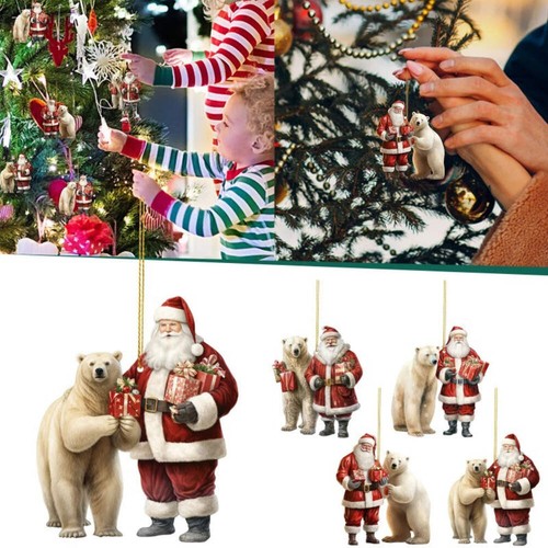 Old man and polar bear - old,