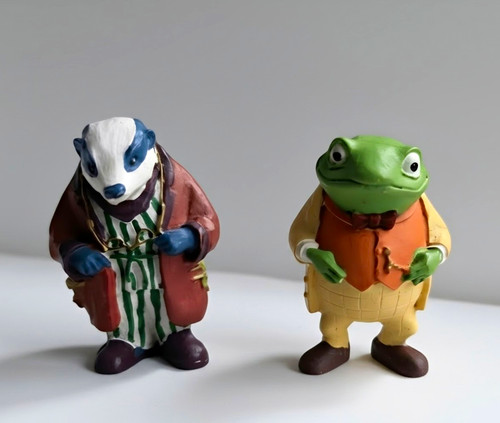 Painted resin animal figurines - painted,