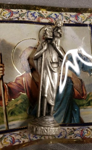 Vintage pocket shrine statue - vintage,