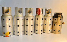 WW2 RAF R1155 Receiver (and similar)  - Set of  6 Aluminium screening cans