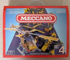 1980s Vintage Meccano Set 4 with Manuals