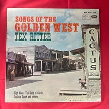 Songs of the Golden West TEX Ritter 12" Vinyl LP Record