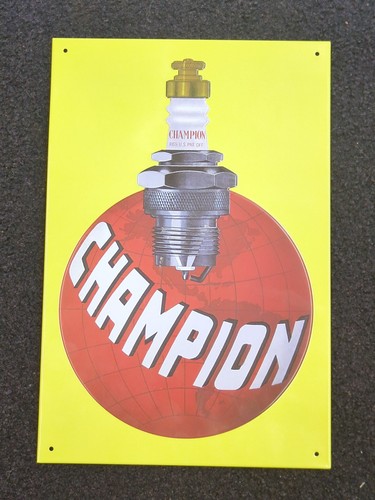 Champion spark plugs - plugs, embossed