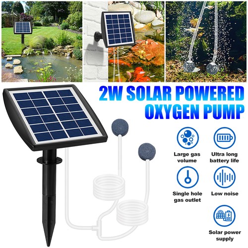 Solar powered oxygenator pond - solar,