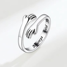 925 Sterling Silver Hug Ring