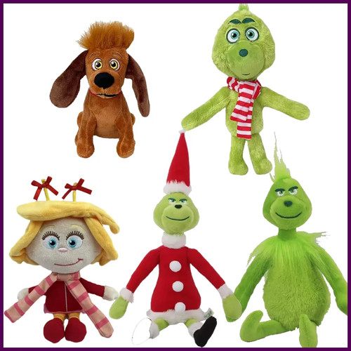 Grinch plush doll toy gift - grinch,