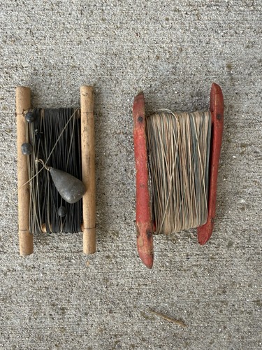 Pair vintage wooden - of,