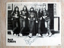 Iron Maiden Autographed Black