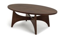 Mid Century Round Coffee Table - Brown