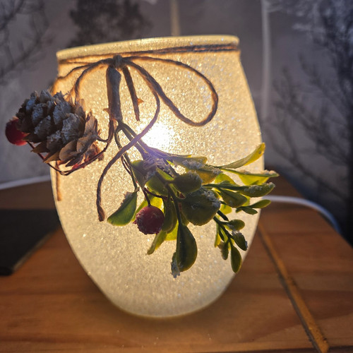 Scentsy silver glitter glass - glitter,