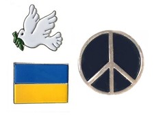 Ukraine Flag Peace CND Dove -