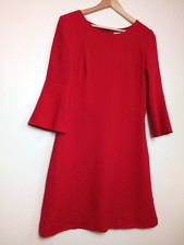 GOAT Red 100% Wool Dress Tulip