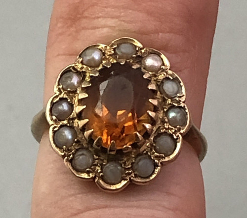Antique 9ct yellow gold - antique,