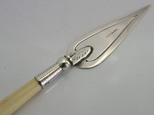 ENGLISH SOLID STERLING SILVER TROWEL BOOKMARK c1900 ANTIQUE