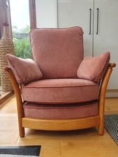 ERCOL RENAISSANCE HIGHBACK  ARMCHAIR CHAIR LIGHT FRAME