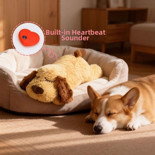 Puppy heartbeat plush - plush, toy