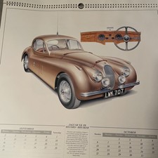 Vintage Official Jaguar Calendar 1991 Jaguar Racing Memorabilia