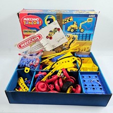 Meccano Junior Construction Set Huge Bundle Plastic Manual Vintage Preloved