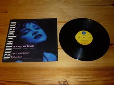 MADONNA OPEN YOUR HEART / LUCKY STAR 12" INCH EXTENDED SINGLE VINYL RECORD EX/NM