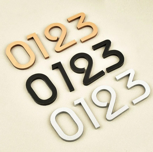 Door number simplistic - simplistic, 3d