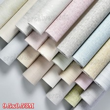 Mix Plain Grey Stripe Texture Wallpaper Livingroom Non-Woven Paste the Wall Roll