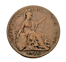 1826 George IV Copper Farthing