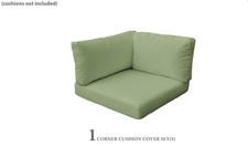 TK Classics Corner Chair Cover Set in Cilantro for BELLE, MONACO, MONTEREY