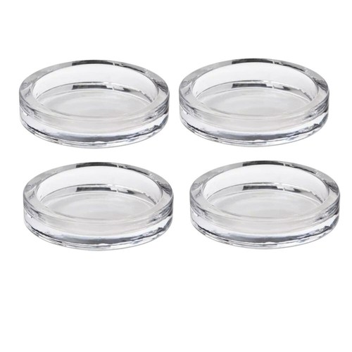 Glass round candle - glass, holder